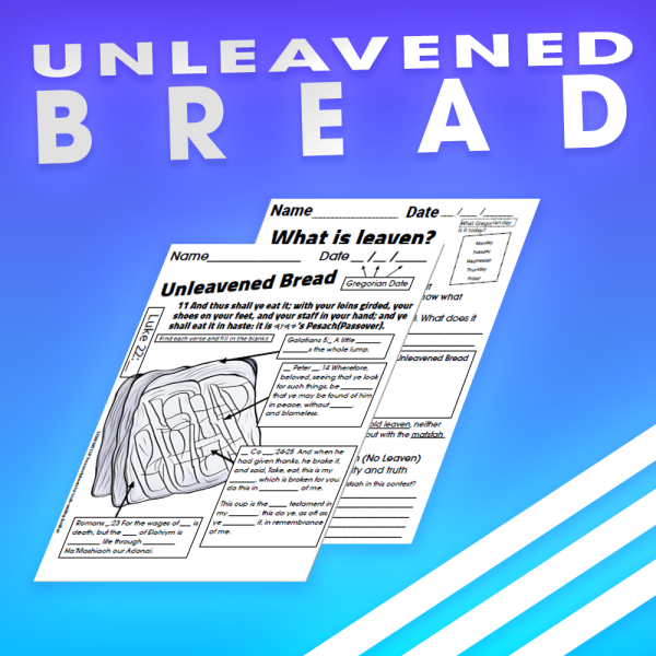 Unleavened Bread Worksheet